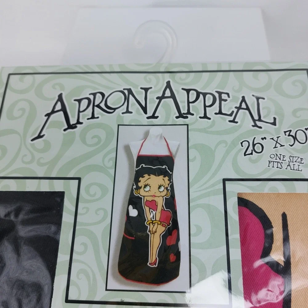 Betty Boop And Hearts Apron Appeal Spoontiques # 16450  Black 26